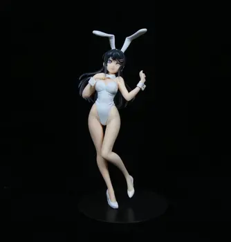 22cm Naujas Japonų Anime Sexy Bunny GirlSakurajima Mai PVC Statula Surinkimo Žaislai, Dovanos