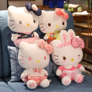 Naujas Hello Kitty Sanrio Pliušiniai Žaislai Paveikslas Mielas Kuromi Lėlės, Minkšti Kimštiniai Lėlės 