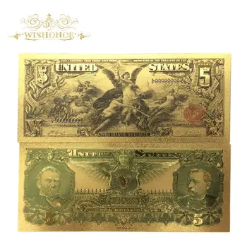 Visų tipų Naujos Amerikoje Banknotų Spalvinga Aukso Banknotų Retas Amerikos Dolerių Auksu Banknotų Suvenyrai